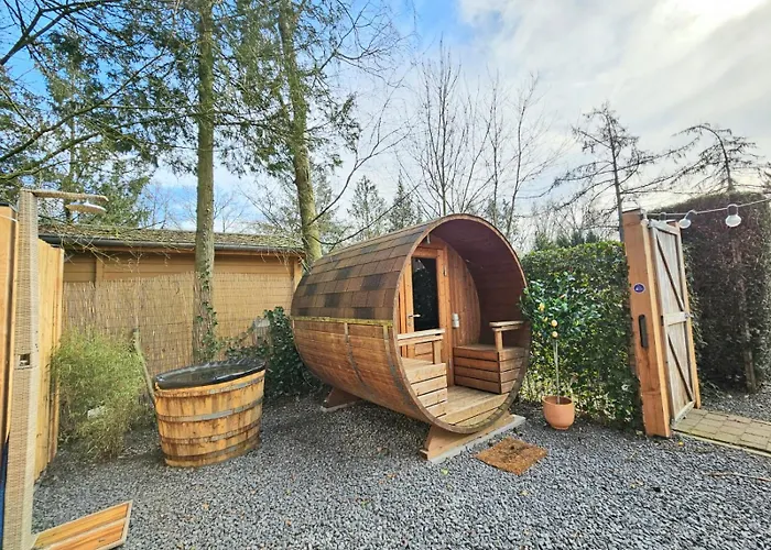 With Private Sauna On The Veluwe With Cold Water Tub Bath * Putten